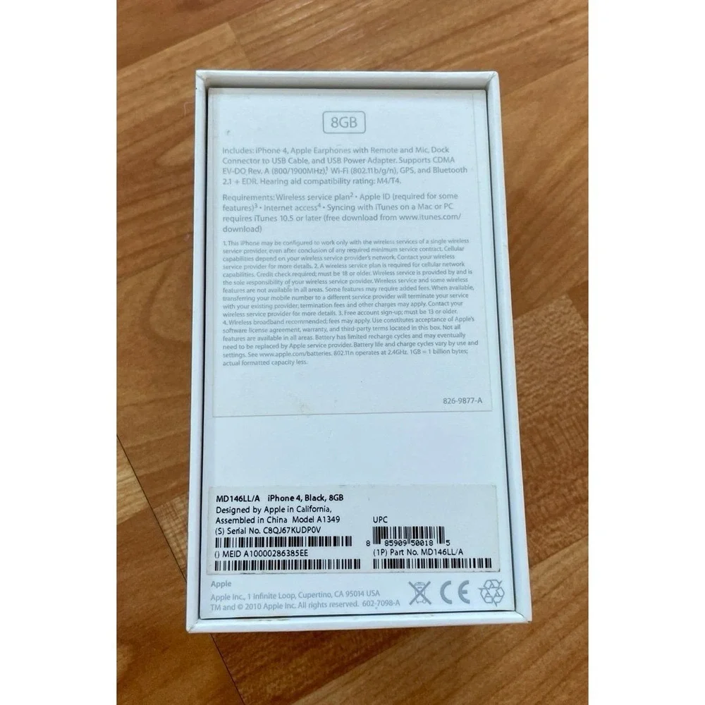 I Phone 4 empty box